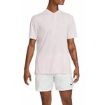 Muški teniski polo Nike Men's Court Dri-Fit Blade Solid Polo - pink foam/white