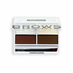 Revolution Relove Colour Cult Brows paletica za obrve 3,2 g nijansa Dark za žene