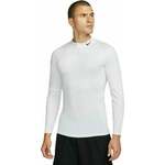 Nike Dri-Fit Fitness Mock-Neck Long-Sleeve Mens Top White/Black XL Majica za fitnes