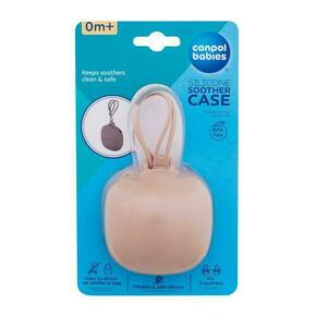 Canpol babies Silicone Soother Case Beige silikonska futrola za dudu 1 kom za djecu