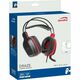 Slušalice Speedlink Draze, žičane, gaming, mikrofon, on-ear, PC, PS4, PS5, crno-crvene