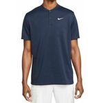 Muški teniski polo Nike Men's Court Dri-Fit Blade Solid Polo - obsidian/white