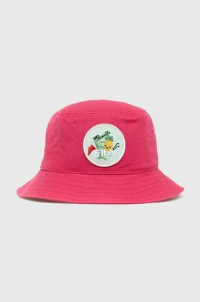Dječji pamučni šešir Fila boja: ružičasta