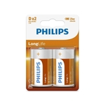 Philips R20L2B/10 - 2 kom Cink-kloridna baterija D LONGLIFE 1,5V