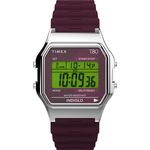 Sat Timex T80 TW2V41300 Burgundy/Silver