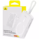 BASEUS Magnetic Mini Power Bank fix Lightning kábellel10000mAh 20W bijela