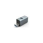 Orico 3-in1 mini USB hub, 3x USB-A, srebrni (ORICO-MINI-U32L-GY-BP) 63512 63512