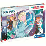 Snježno kraljevstvo II: Elsa Supercolor puzzle 104kom - Clementoni