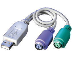 Roline VALUE adapter USB2.0 - 2×PS/2