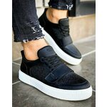 Black men's sneakers crna