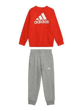 ADIDAS SPORTSWEAR Odjeća za vježbanje 'Essentials' siva melange / narančasto crvena / bijela