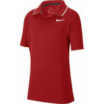 Majica za dječake Nike Court B Dry Polo Team - gym red/white/white