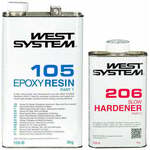 West System B-Pack Slow 105+206 Transparent 6 kg Epoxy smola