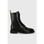 Čizme Tory Burch Double T Combat Boot 154336 Perfect Black 006