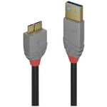 LINDY USB kabel USB 3.2 gen. 1 (USB 3.0) USB-A utikač, USB-Micro-B utikač 1 m crna