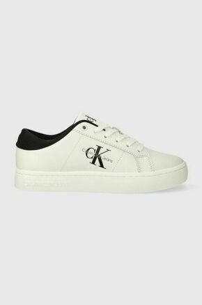 Tenisice Calvin Klein Jeans Classic Cupsole Lowlaceup Lth Wn YW0YW01444 Bright White/Black 0GM