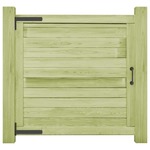 vidaXL Vrtna vrata od impregnirane borovine FSC 100 x 100 cm