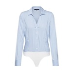 VERO MODA Bodi bluza 'ERIKA' svijetloplava / bijela