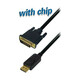 Transmedia DisplayPort plug to DVI 24 1 plug, 1,8 m TRN-C301-L