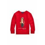 Dječja dukserica Polo Ralph Lauren boja: crvena, s tiskom, 322960439001