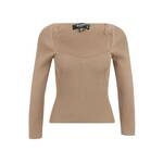 Missguided Petite Pulover tamno bež