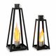 Blumfeldt Fiamme Triangolo etanolske lampe, Crna