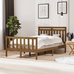 vidaXL Okvir za krevet od masivnog drva smeđa boja meda 120 x 200 cm