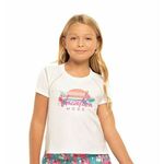 Majica kratkih rukava za djevojčice Lucky in Love Novelty On Vacay - multicolor