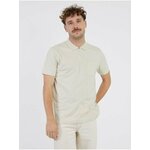 Beige men's polo shirt LERROS - Men's kremasta