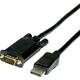 Roline DisplayPort / VGA adapterski kabel DisplayPort utikač, VGA 15-polni utikač 2.00 m crna 11.04.5972 DisplayPort kabel