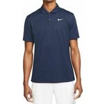 Muški teniski polo Nike Men's Court Dri-Fit Solid Polo - obsidian/white