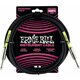 Ernie Ball P06048 Crna 3 m Ravni - Ravni