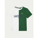 Majica za dječake Lacoste Kids Sport x Daniil Medvedev Jersey T-Shirt - white/green