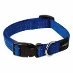 Rogz Ogrlica za pse Reflective Stiching HB11 M Snake 16 mm B (Plava)