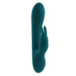 Playboy Toys Pleasure Lil Rabbit Green vibrator sa stimulatorom klitorisa 14.5 cm