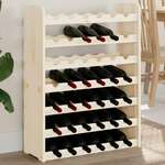 vidaXL Stalak za vino 67,5x25x87 cm od masivne borovine