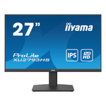 Iiyama ProLite XU2793HS-B5 monitor, IPS, 27", 1920x1080, 75Hz, HDMI, Display port