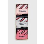 Čarapice za bebe Tommy Hilfiger boja: ružičasta - roza. Sokne za bebe iz kolekcije Tommy Hilfiger. Model izrađen od pletiva.