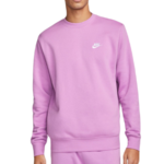 Muška sportski pulover Nike Swoosh Club Crew - violet shock/white