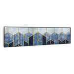 Klarstein Klarstein Wonderwall Air Art Smart, infracrveni grijač, plava linija, 120 x 30 cm, 350 W