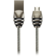 CANYON UM-5 Micro USB 2.0 standard cable, Power &amp; Data output, 5V 2A, OD 3.5mm, metallic Jacket, 1m, gun color, 0.04kg