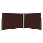 vidaXL Uvlačiva bočna tenda 120 x 1000 cm smeđa
