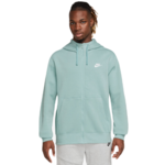 Muška sportski pulover Nike Swoosh M Club Hoodie FZ BB - mineral/mineral/white