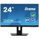Iiyama ProLite XUB2463HSU-B1 monitor, IPS, 23.8"/24", 16:9, 1920x1080, 100Hz, HDMI, Display port, USB