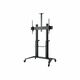 HAGOR BrackIT Stand HD XXL - cart - for flat panel / AV System / camera - black - 8208