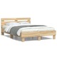 Okvir za krevet s uzglavljem boja hrasta 120x190 cm drveni