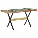 vidaXL Blagovaonski stol 140 x 70 x 76 cm od masivnog obnovljenog drva