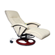 vidaXL Električna fotelja za masažu/ TV bijela/ krem