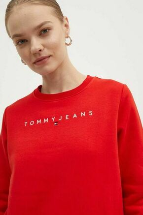 Tommy Jeans Sweater majica mornarsko plava / crvena / bijela