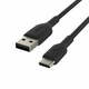Belkin Boost Charge kabel, USB-A u USB-C, crni, 15 cm